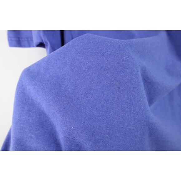 Vintage 90s Champion Mens Size Large Faded Monochrome Heavyweight T-Shirt Blue - Picture 8 of 12